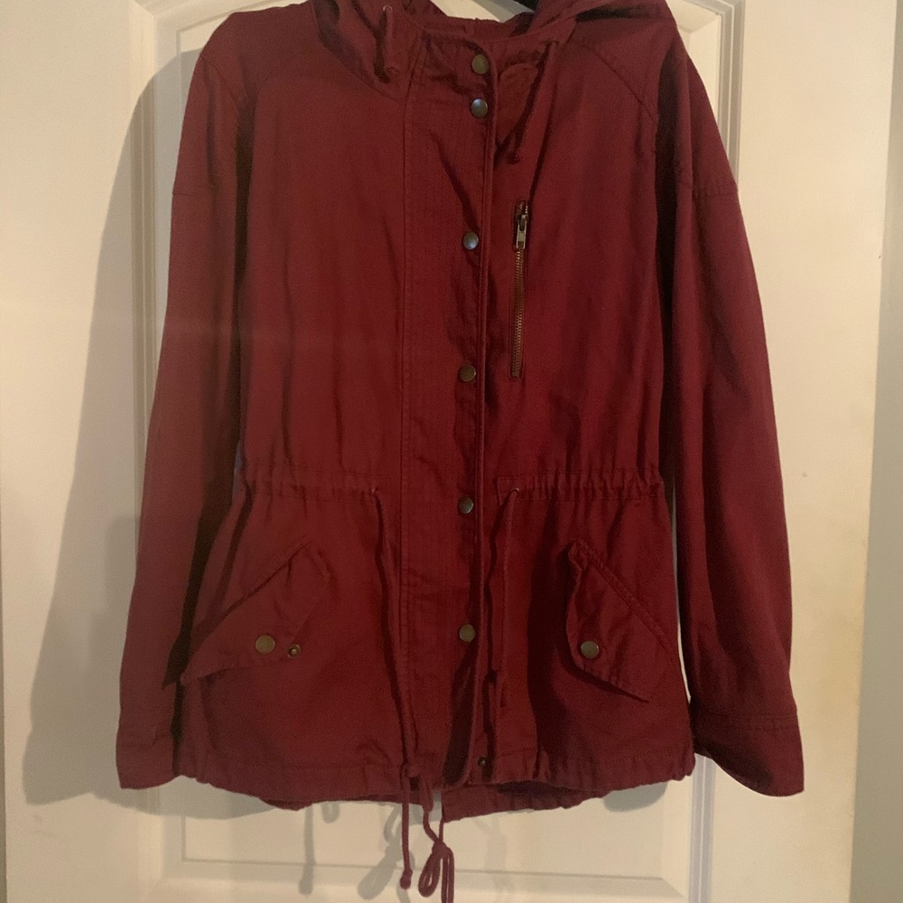 Pacsun LA hearts maroon jacket